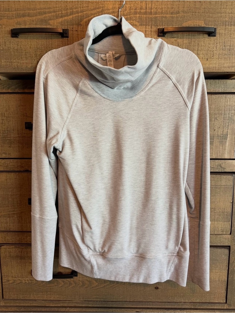 Light Gray Women's Lululemon Cowl Neck Sweatshirt